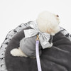 Louisdog Sensible Grey Big Bow Harness Set