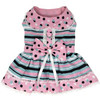 Dots & Stripes Harness Dress - Pink & Teal