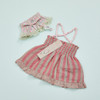 Louisdog Linen Sun Dress/Strawberry Cone