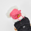 Louisdog Fuxia Sorbet Cashmere Balaclava