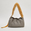 Louisdog Heritage Check Fur Sling Bag