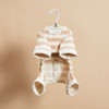 Louisdog Button Stripe Pants/Nude