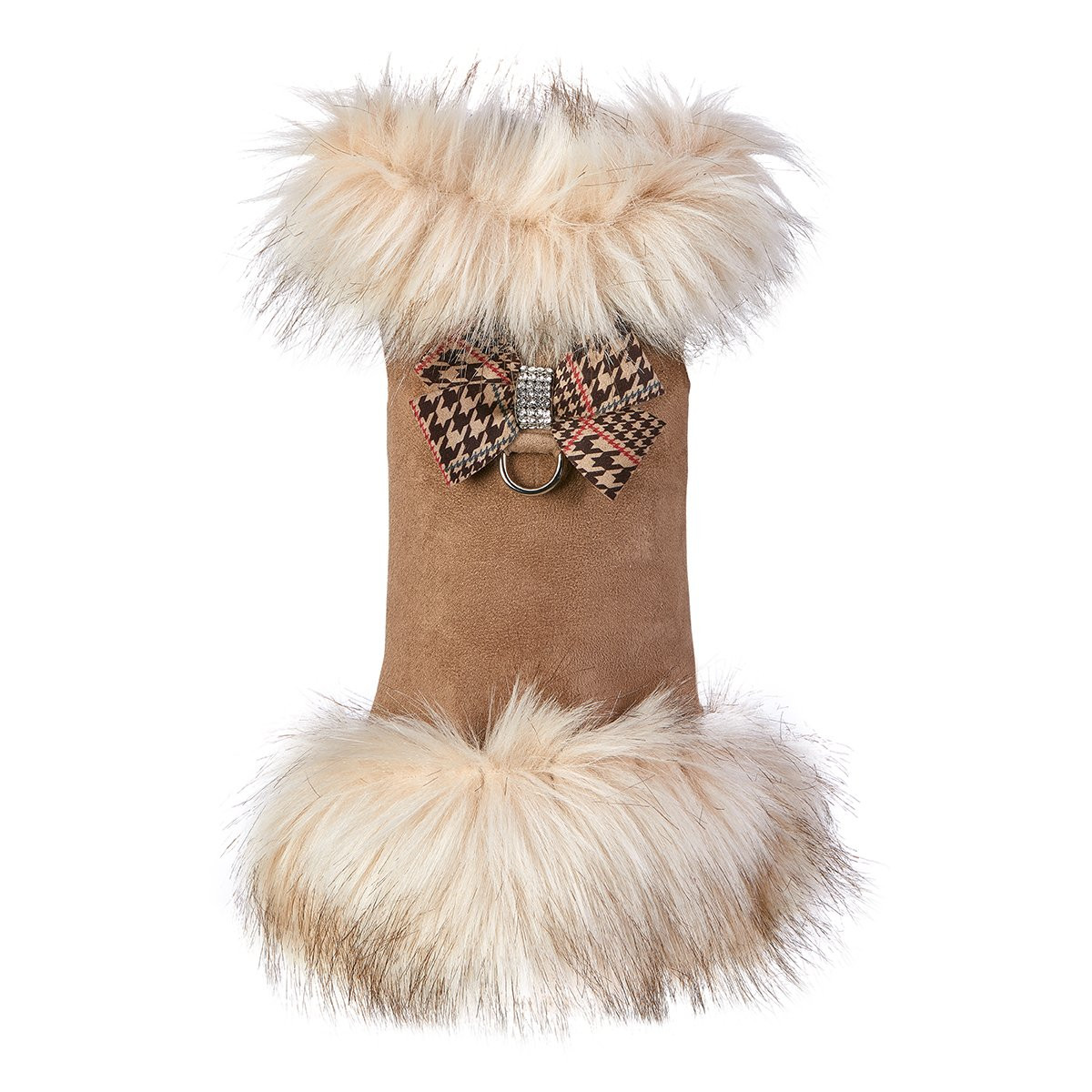 Chocolate Glen Houndstooth Nouveau Bow Leash main image 1