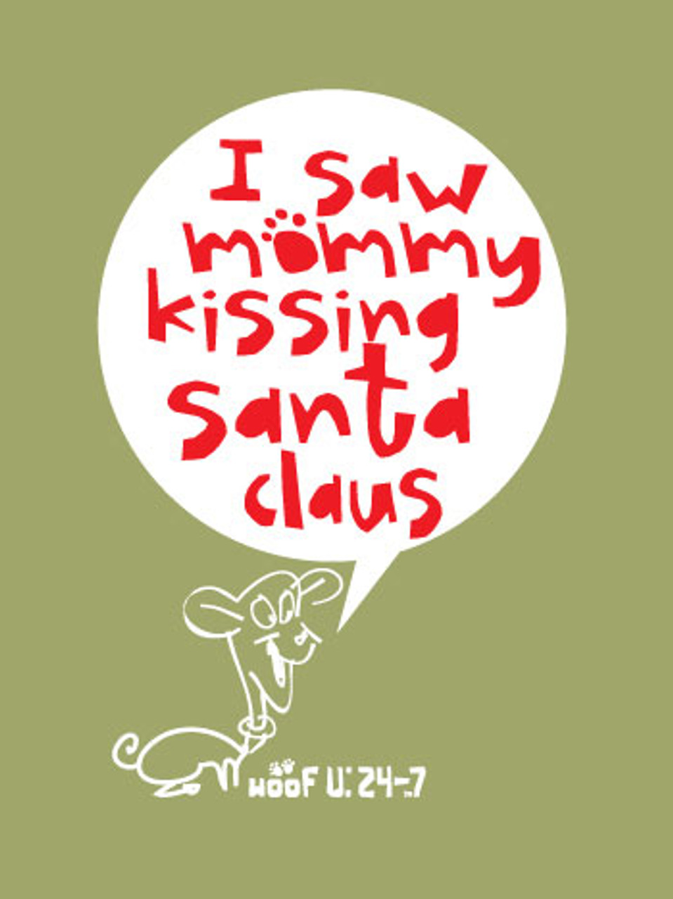 I Saw Mommy Kissing Santa Dog Tank