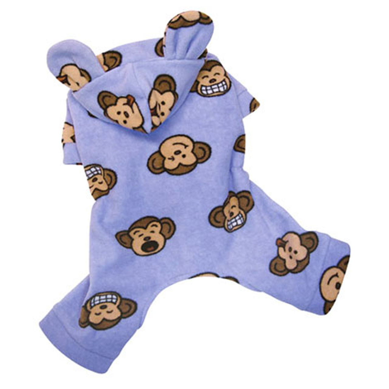 Silly Monkey Fleece Pajamas (Lavender)