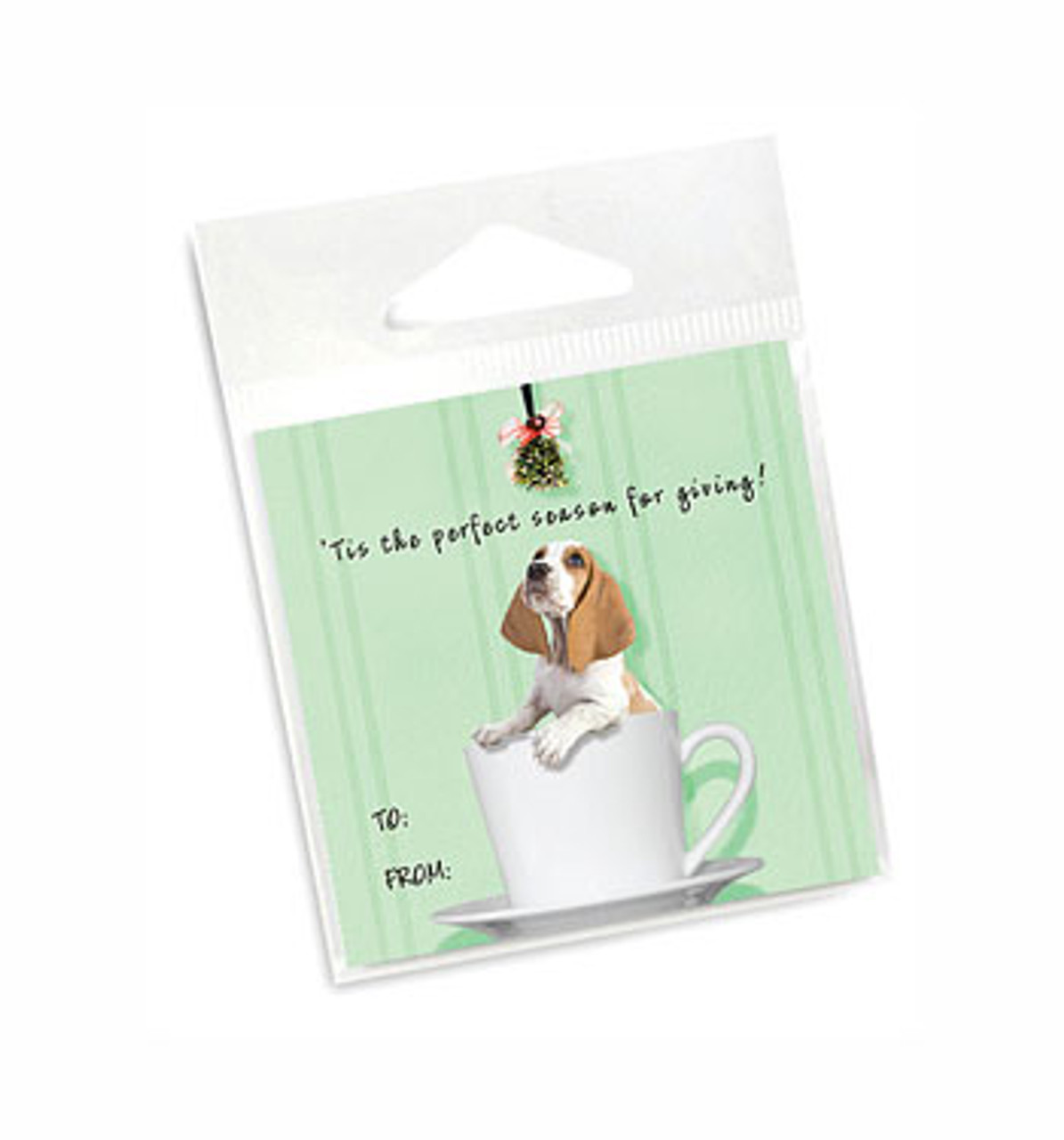 Basset Hound Holiday Gift Tags