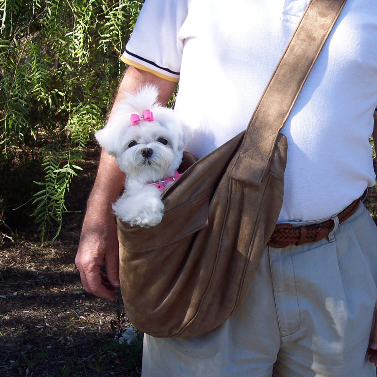 Susan Lanci Luxe Suede Cuddle Carrier