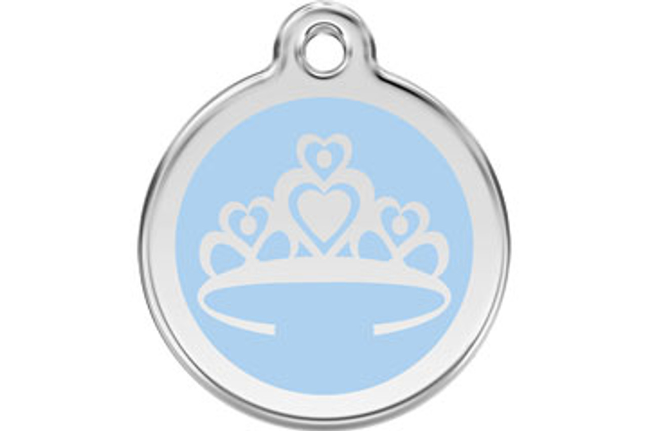 Crown Stainless Steel Enamel ID Tag