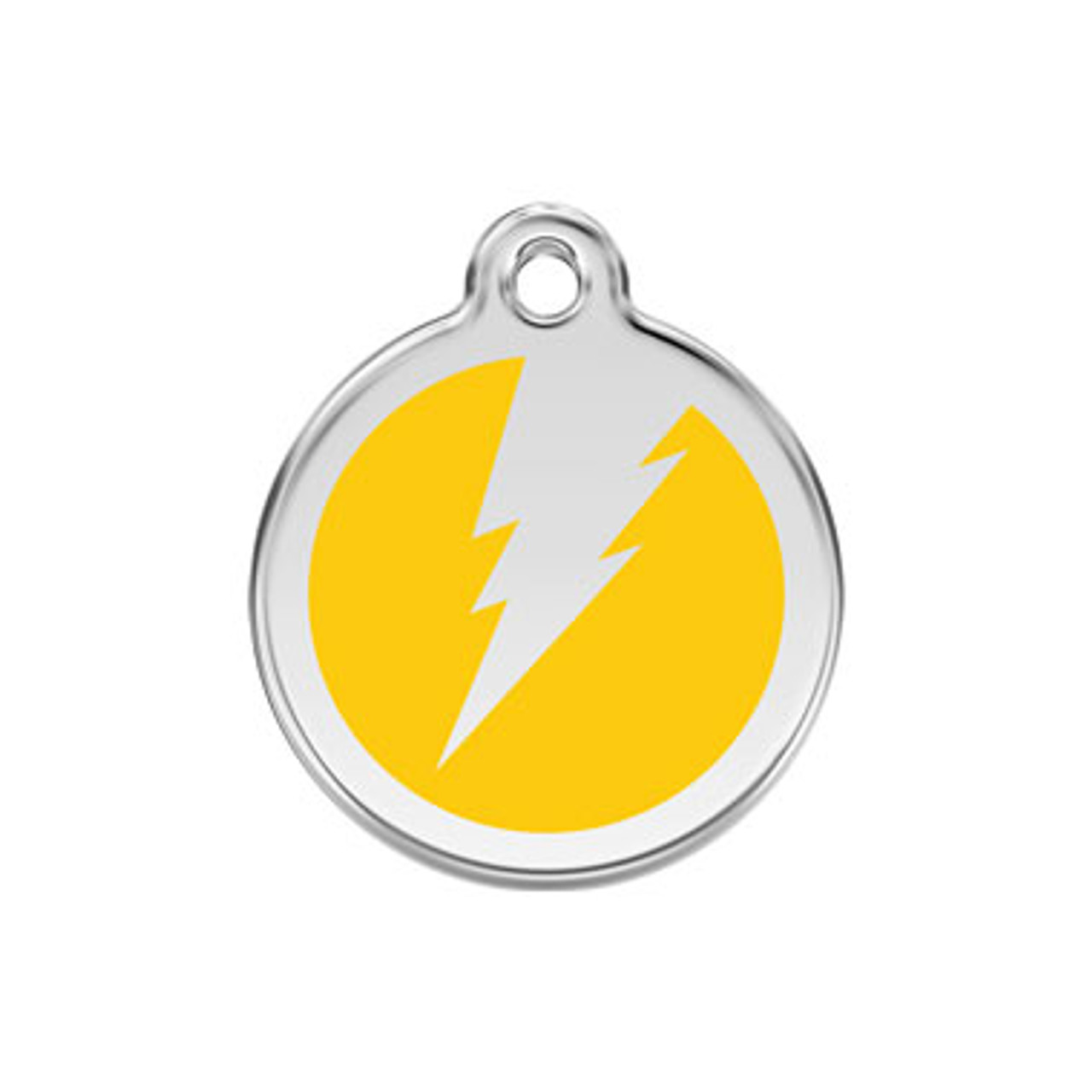 Flash Stainless Steel Enamel ID Tag