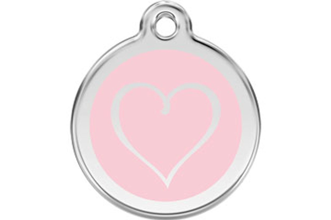 Tribal Heart Stainless Steel Enamel ID Tag