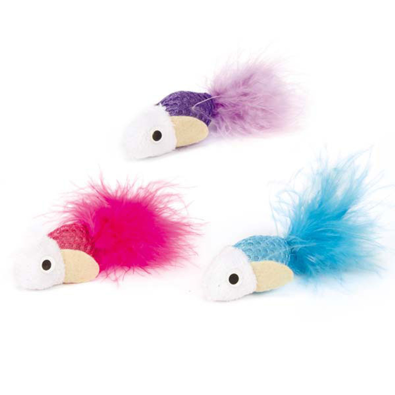 Feather Fish Cat Toys
