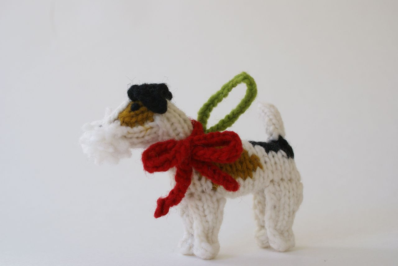 Hand Knit Dog Ornaments