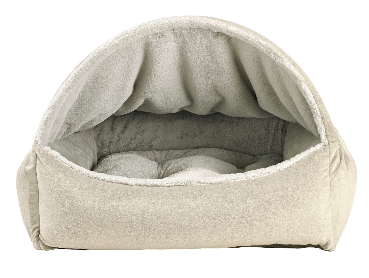 Bowsers Diamond Faux Fur Canopy Dog Bed