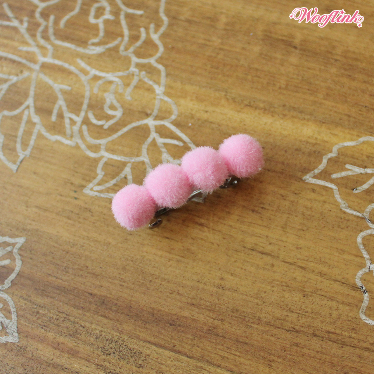 Wooflink Pom Pom Hair Clip