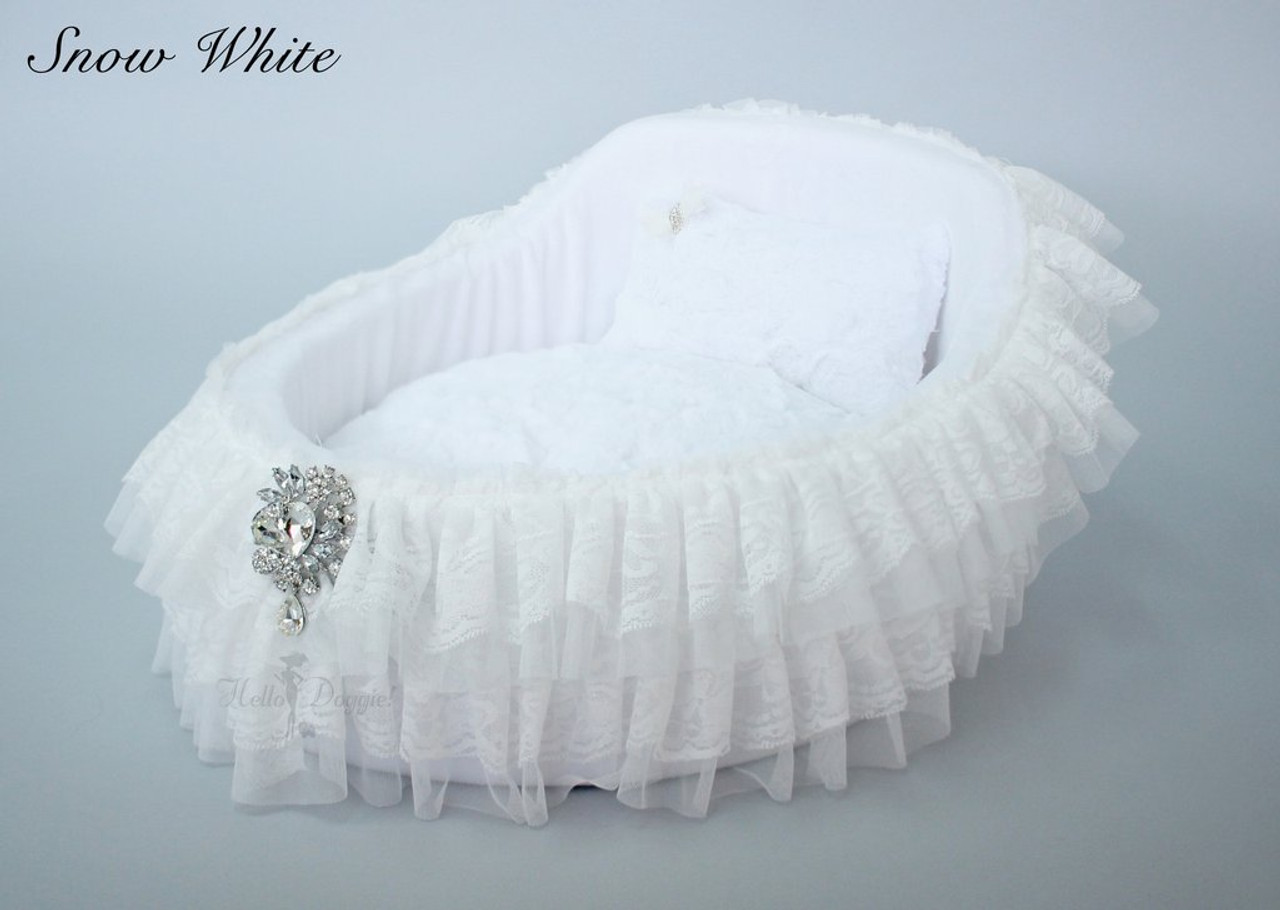 Luxurious Lace Dog Crib Bed