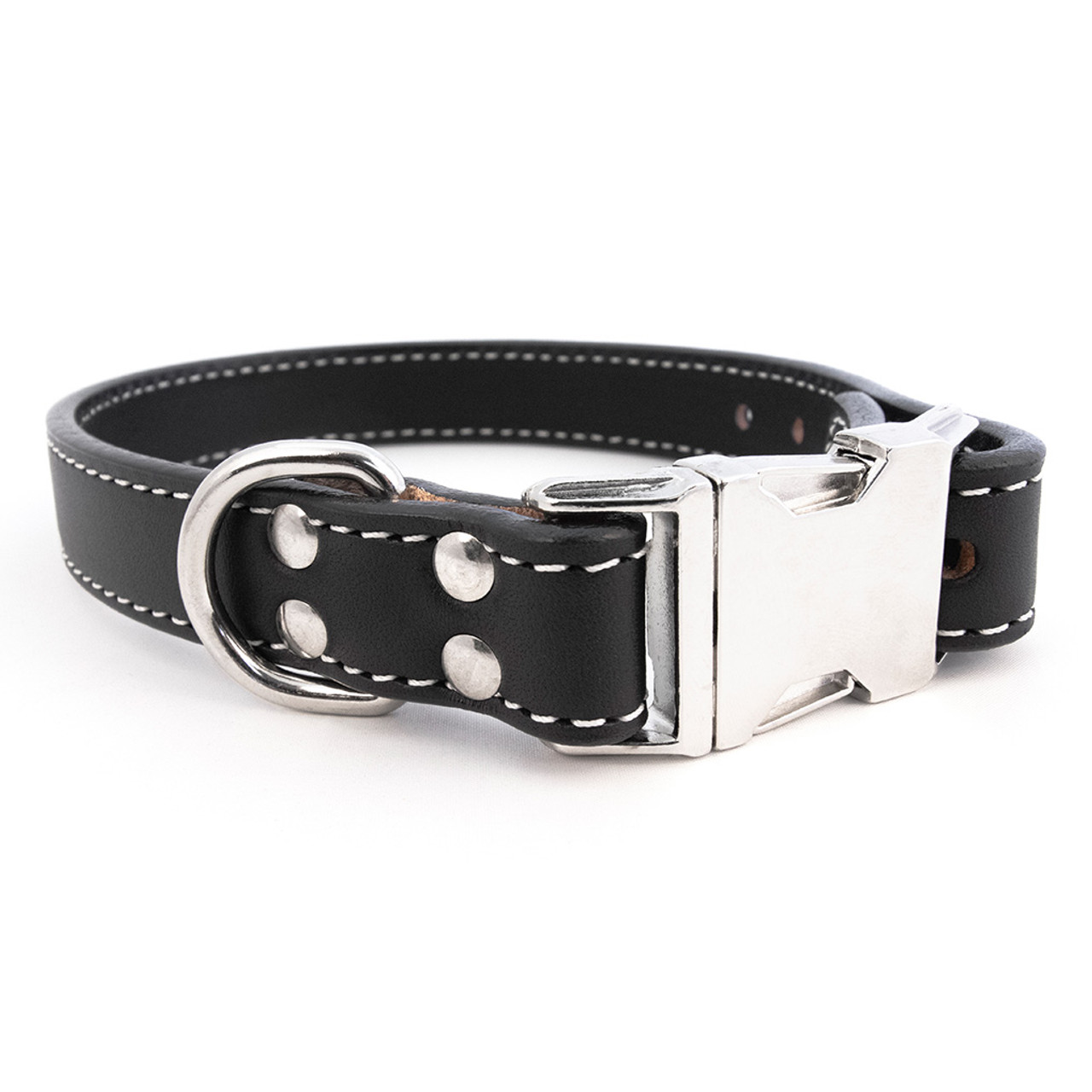 Seneca Side-Release Leather Collars