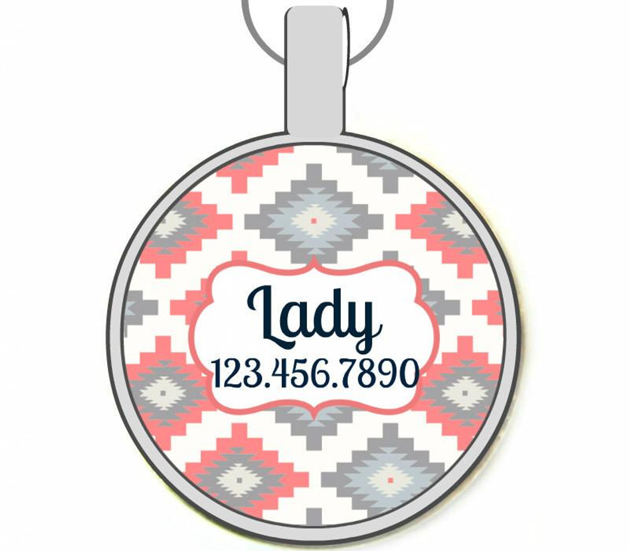 Santa Fe Silver Pet ID Tags