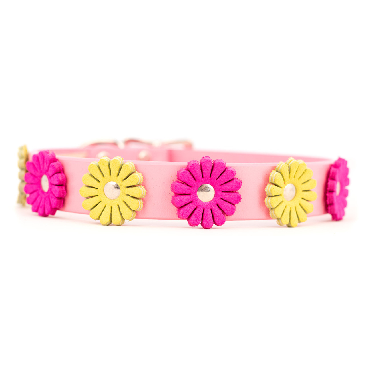 Flower Leather Collars