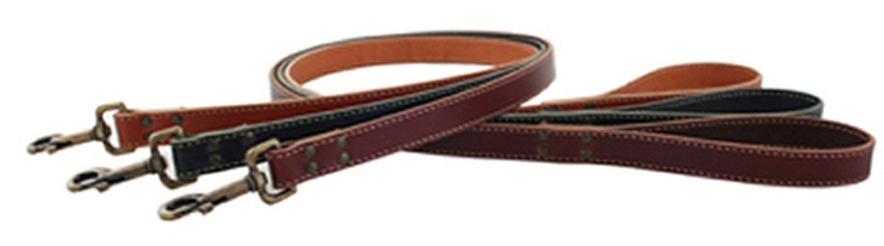 Lake Country Stitched Leather Leashes