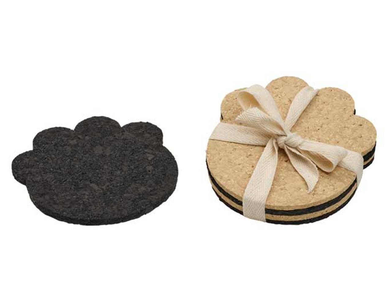 Paw Recycled Rubber Coaster Set