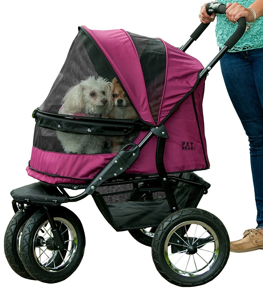 NO-ZIP Double Pet Stroller