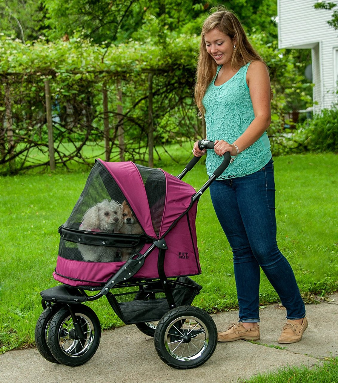 NO-ZIP Double Pet Stroller