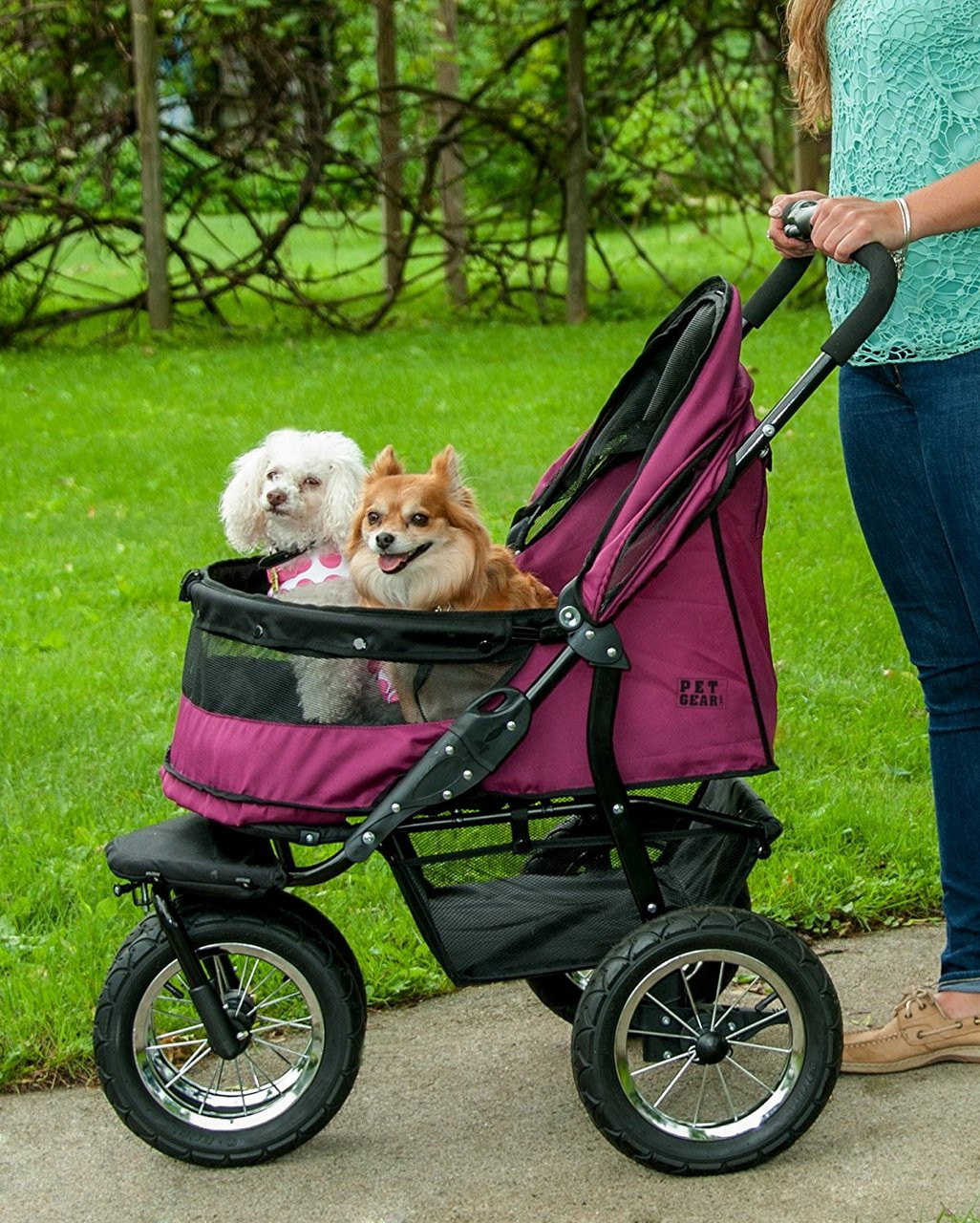 Pet gear no shop zip double stroller