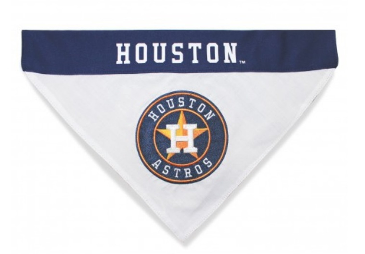 Pets First Houston Astros Reversible Dog Collar, Large