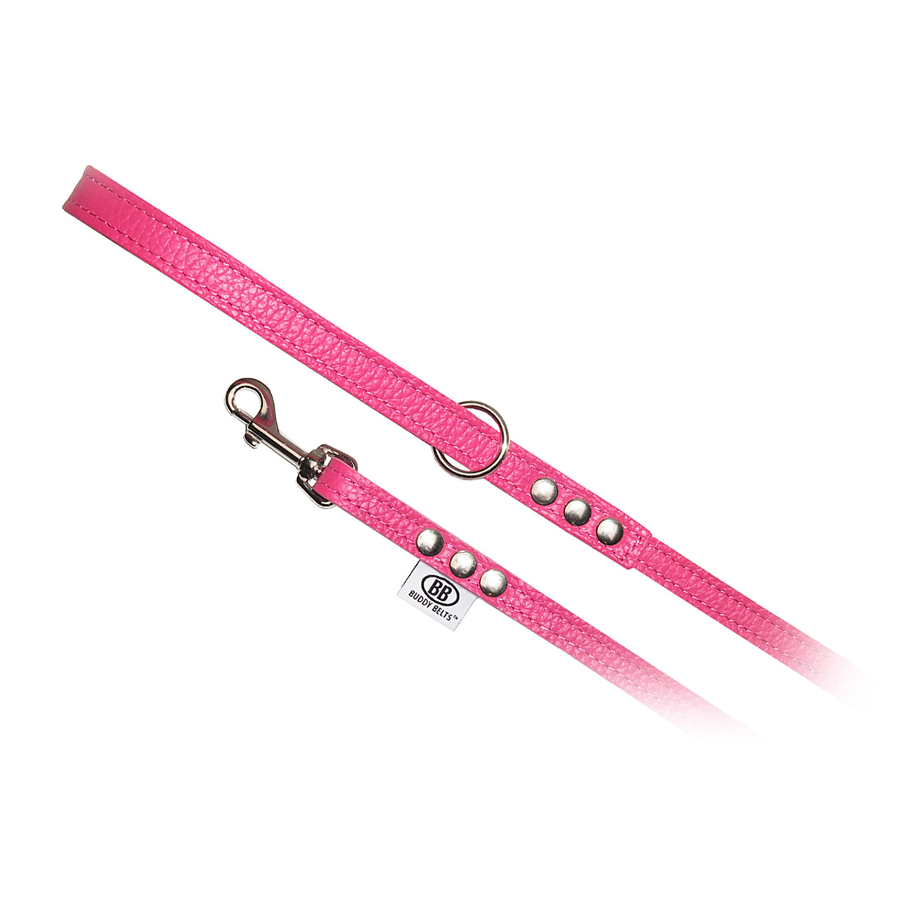 Buddy Belt Pebble Grain Dog Harness - Hot Pink