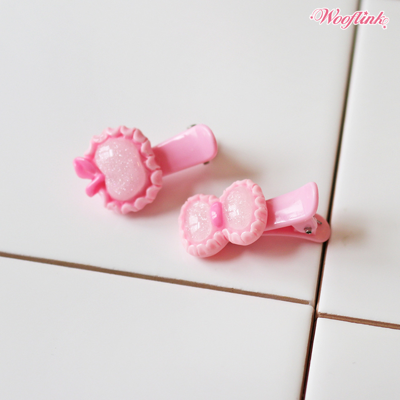 Wooflink Apple & Bow Hairbow Set