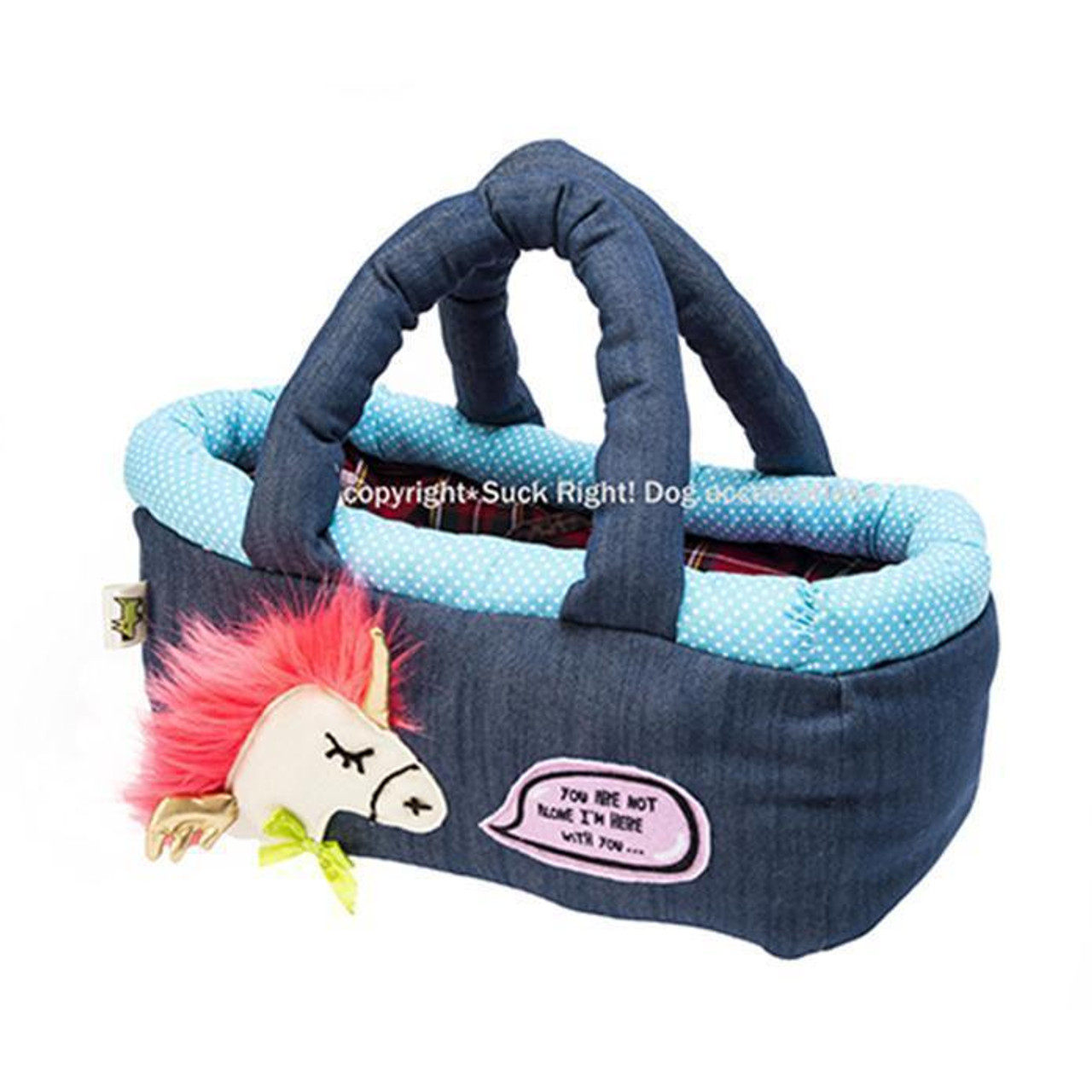 Neon Pink Hair Pony Basket Pet Carrier