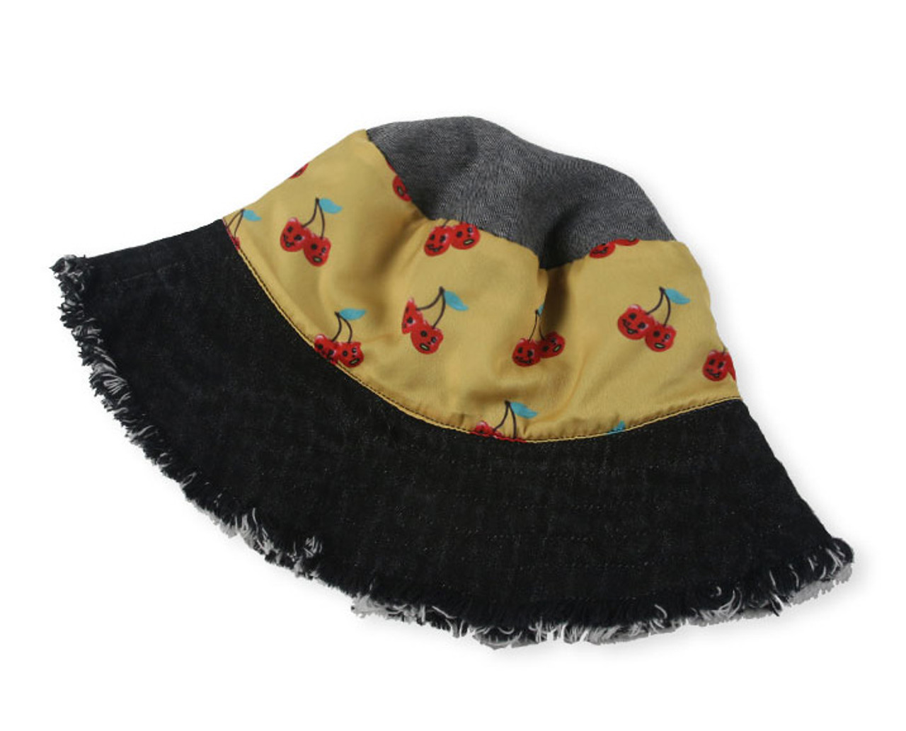 Cherry Denim Buckle Hat