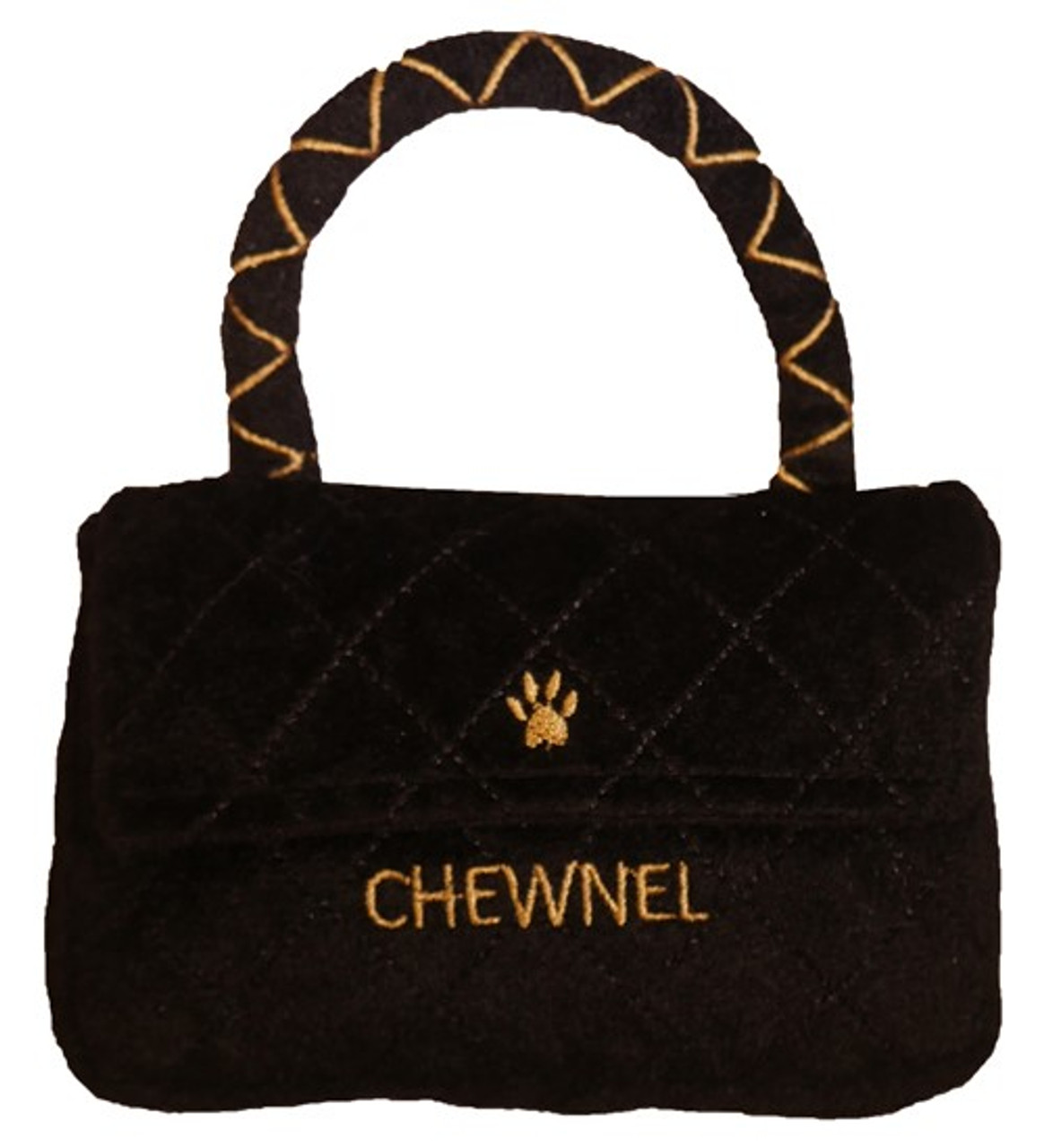 Chewnel Classique Black Purse Dog Toy