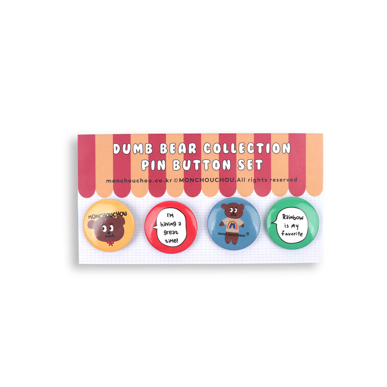 Dumb Bear Edition Pin-Button Set