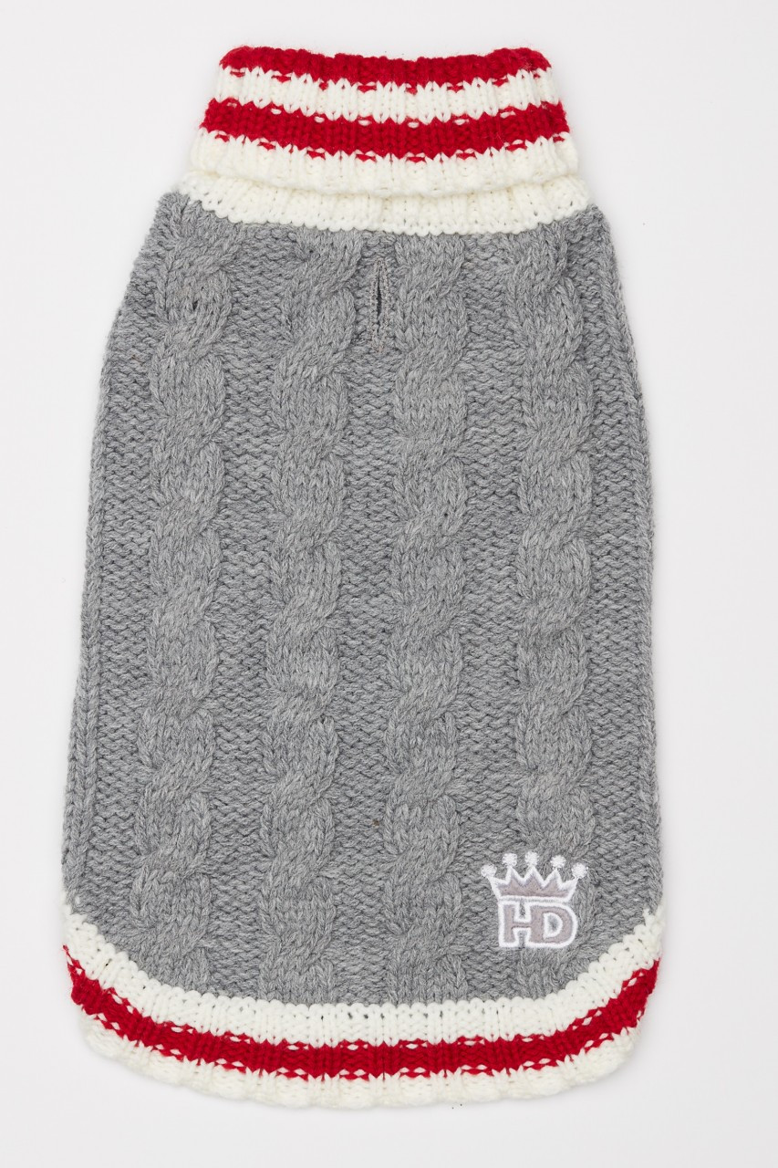 Cable Knit Dog Sweater