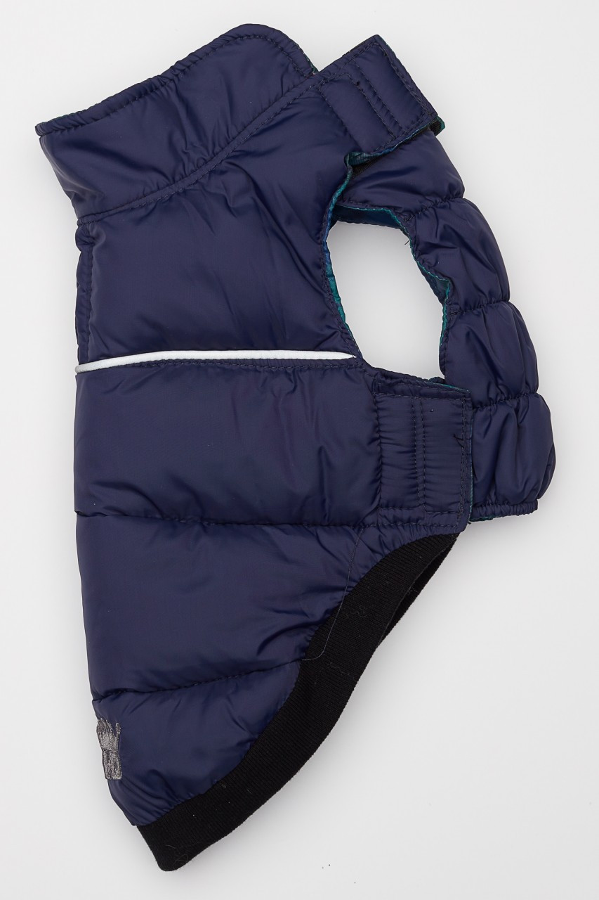 Flex-Fit Reversible Puffer Vest - Navy/Plaid