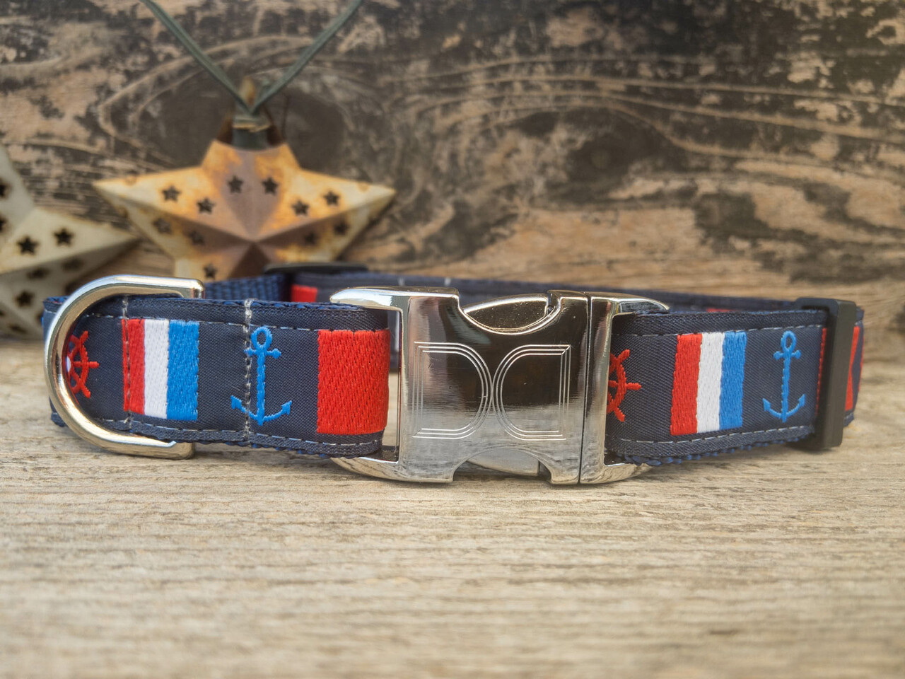 Nautical Flags Dog Collars