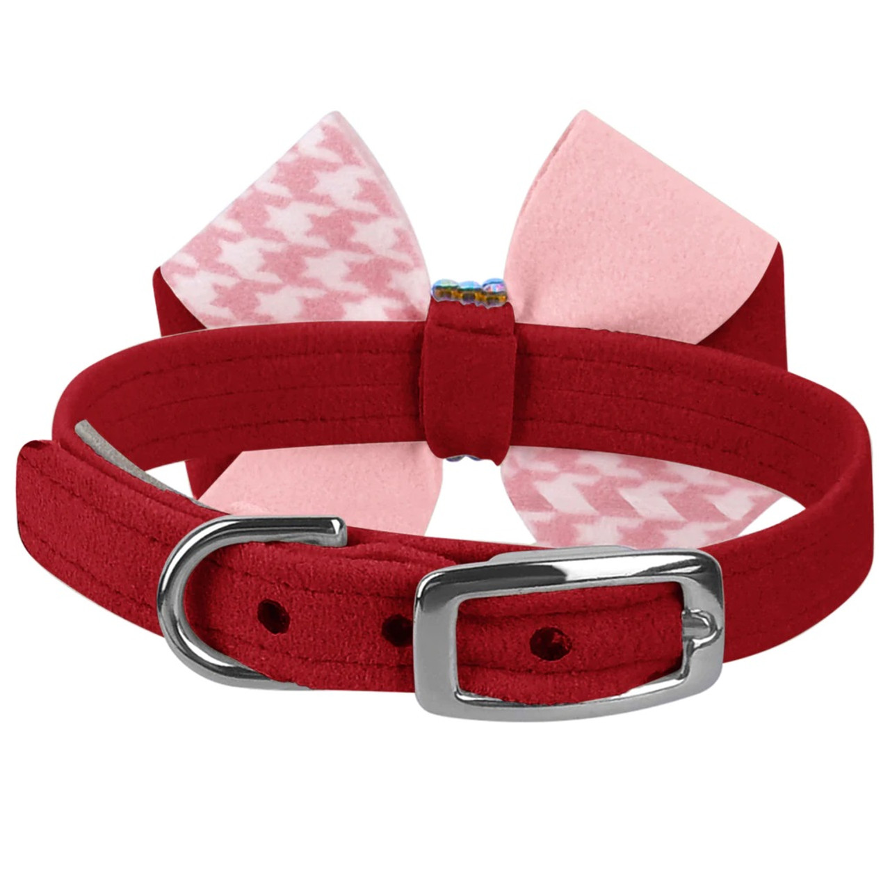 Susan Lanci Strawberry Milkshake Pinwheel Bow Collar