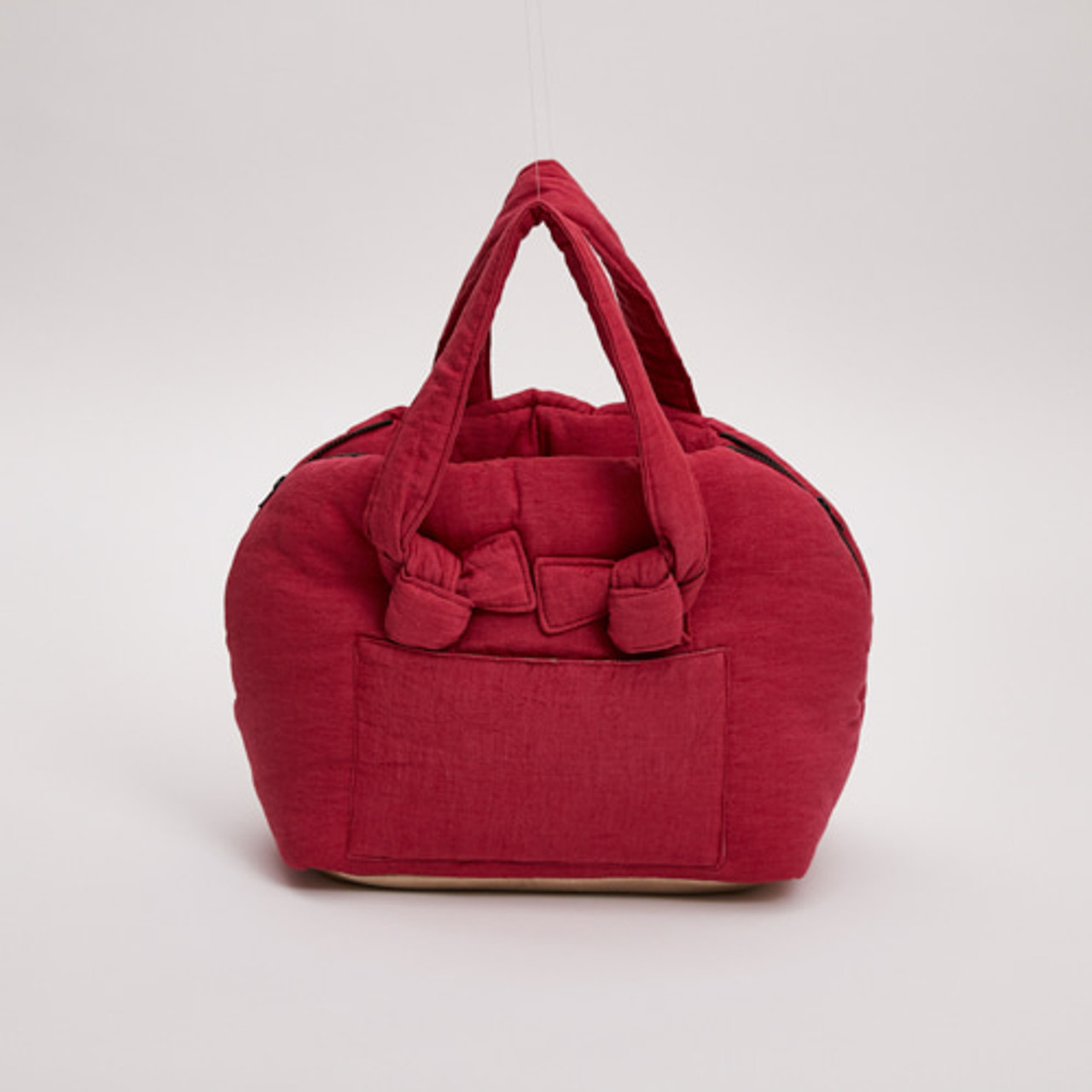 Louisdog Emily Linenaround Bag/Raspberry