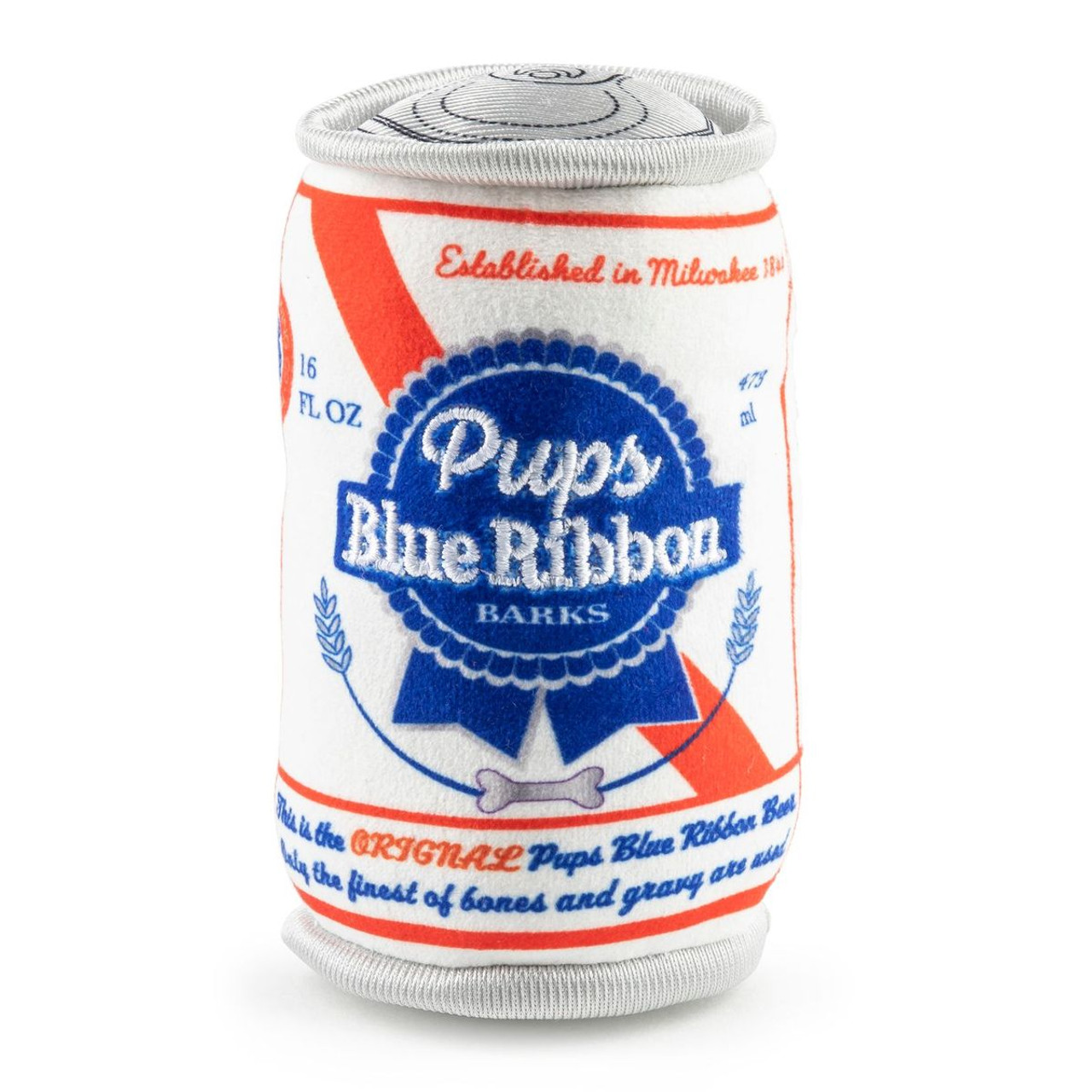 Pups Blue Ribbon Beer Can