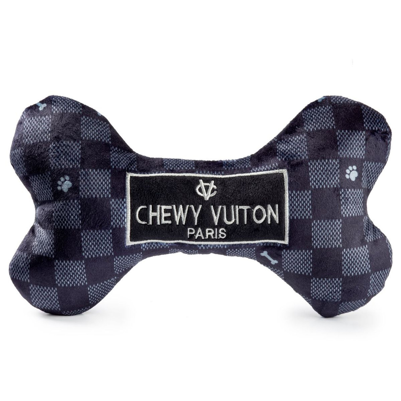 Black Checker Chewy Vuiton Bone