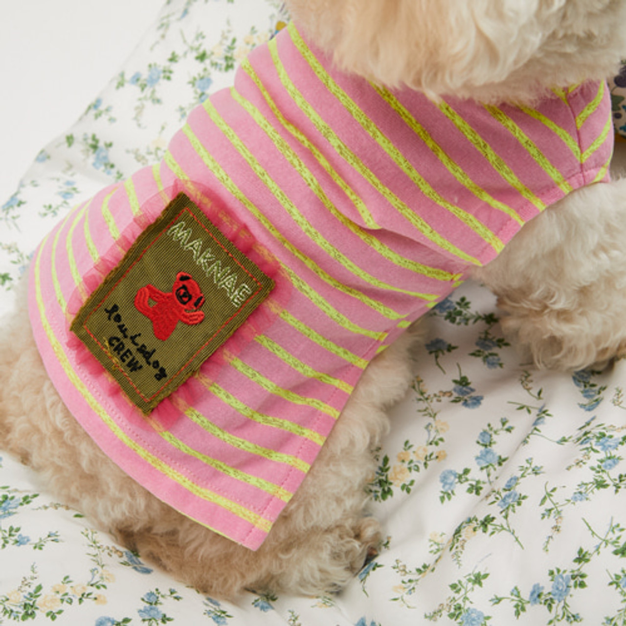 Louisdog Strawberry Stripe Sleeveless