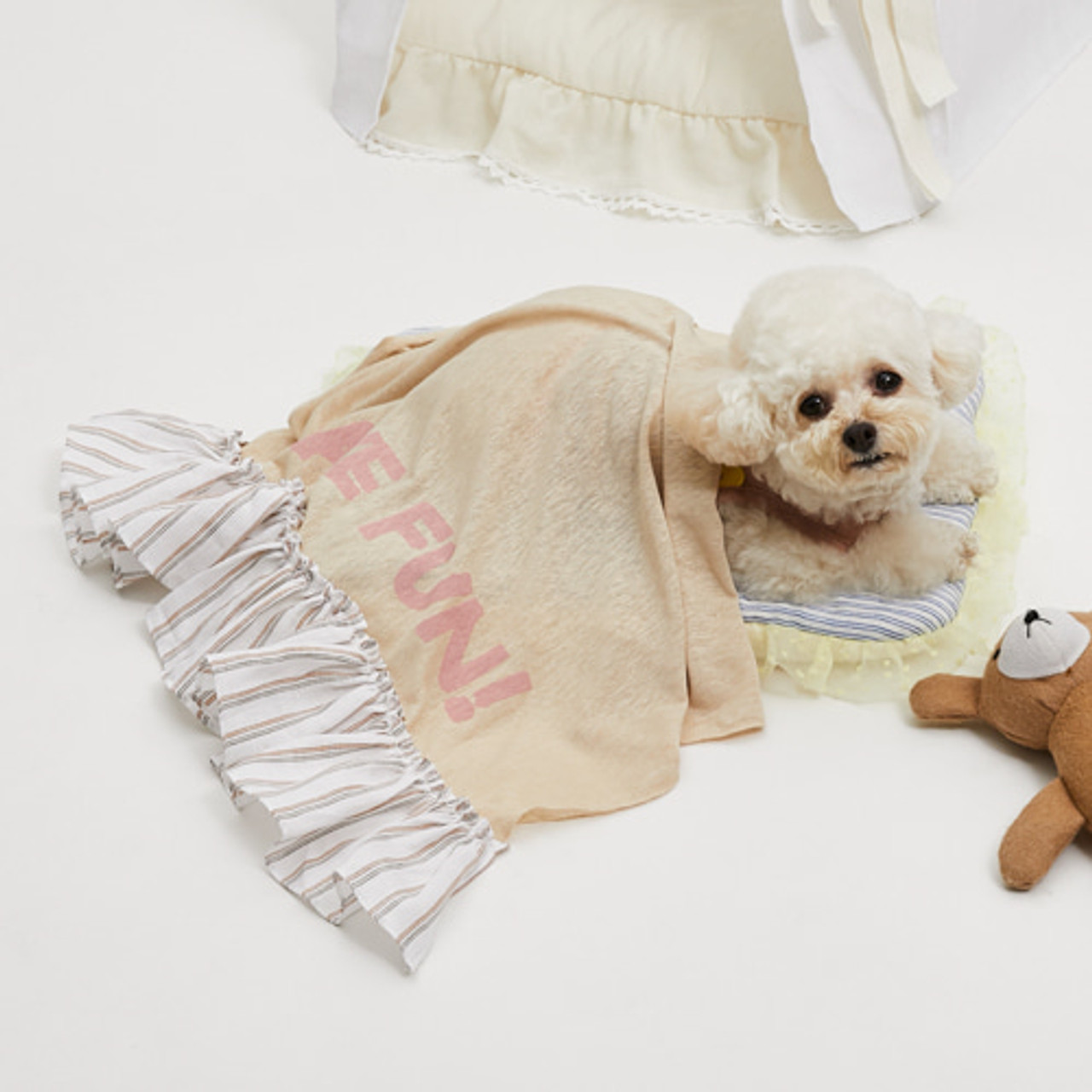 Louisdog Have Fun Linen Blanket/Sand