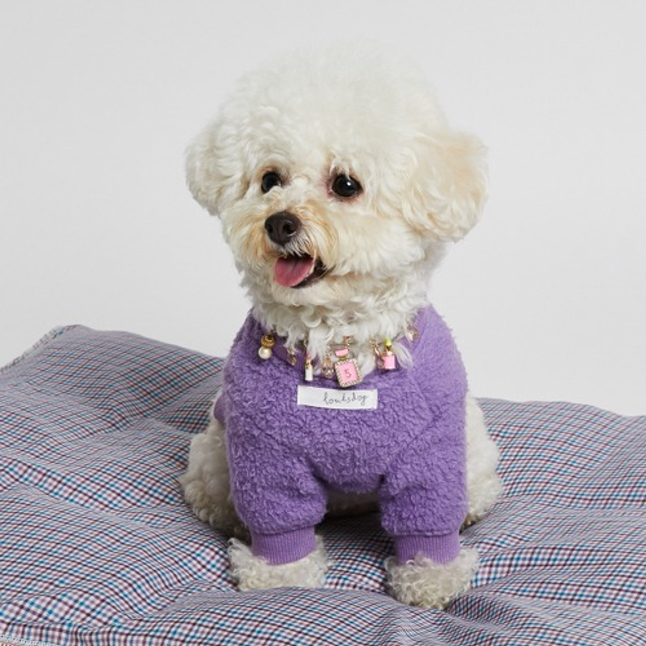 Louisdog Purple Bubble Cardigan