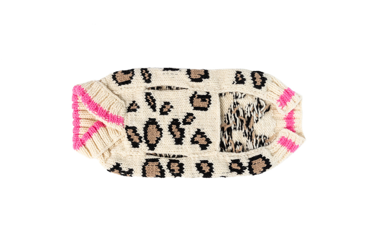 Leopard Print Dog Sweater
