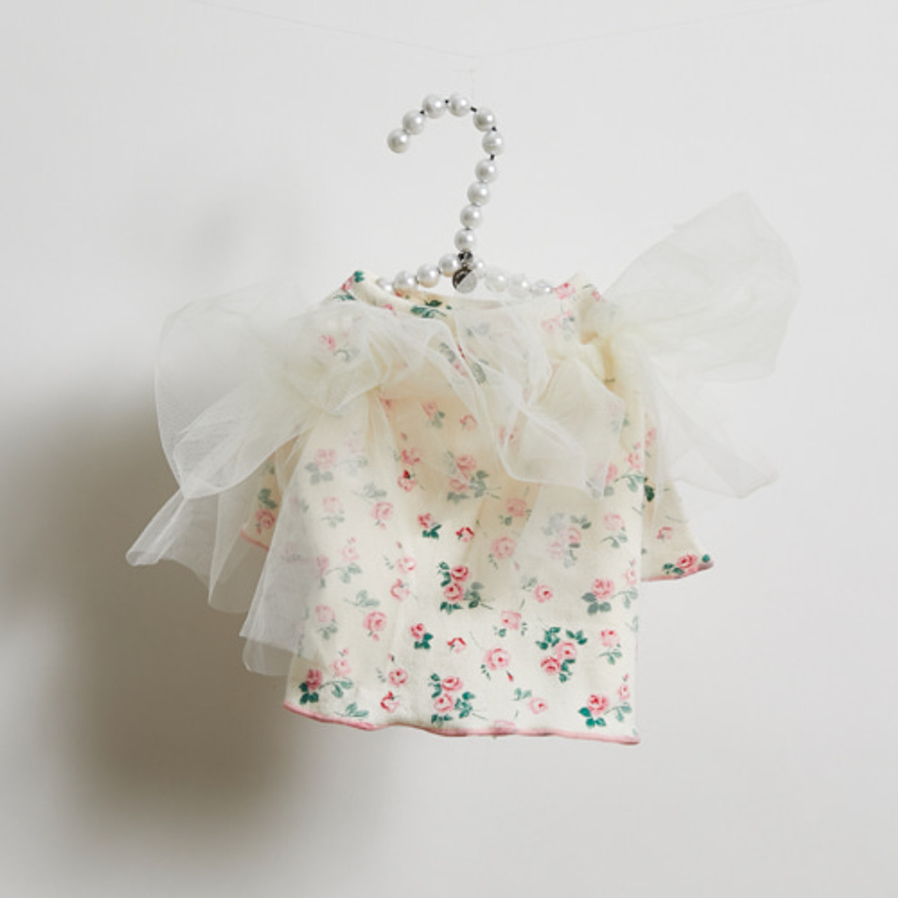 Louisdog Rose Big Bow Tee