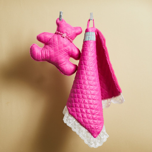 Louisdog Sleepy Teddy/Hot Pink