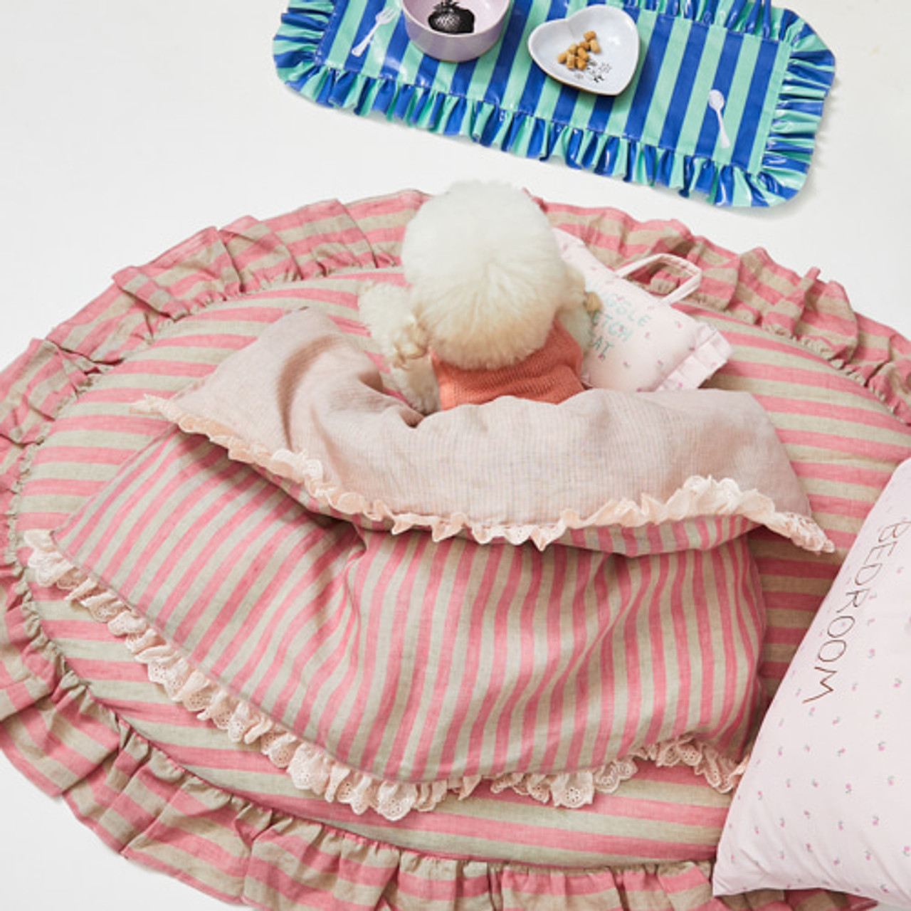 Louisdog Goose Blanket/Mellow Stripes