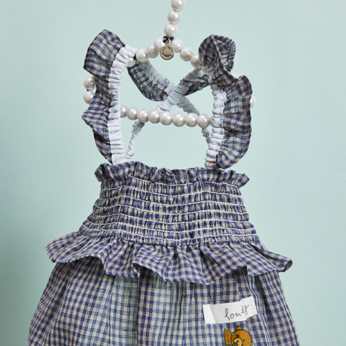 Louisdog Linen Sun Dress/Teddy