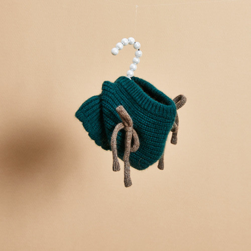 Louisdog Moss Cashmere Balaclava